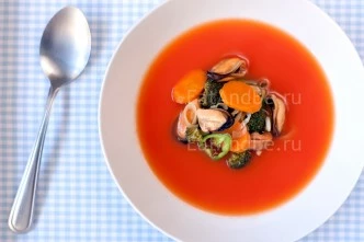 Андалузский суп гаспачо (gazpacho) из печёных помидоров, фото и рецепт